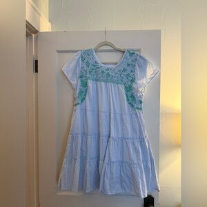 J. Marie Blue and Green Dress